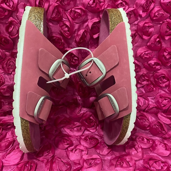 Birkenstock Shoes - Birkenstock Arizona Soft Footbed Nubuck Leather